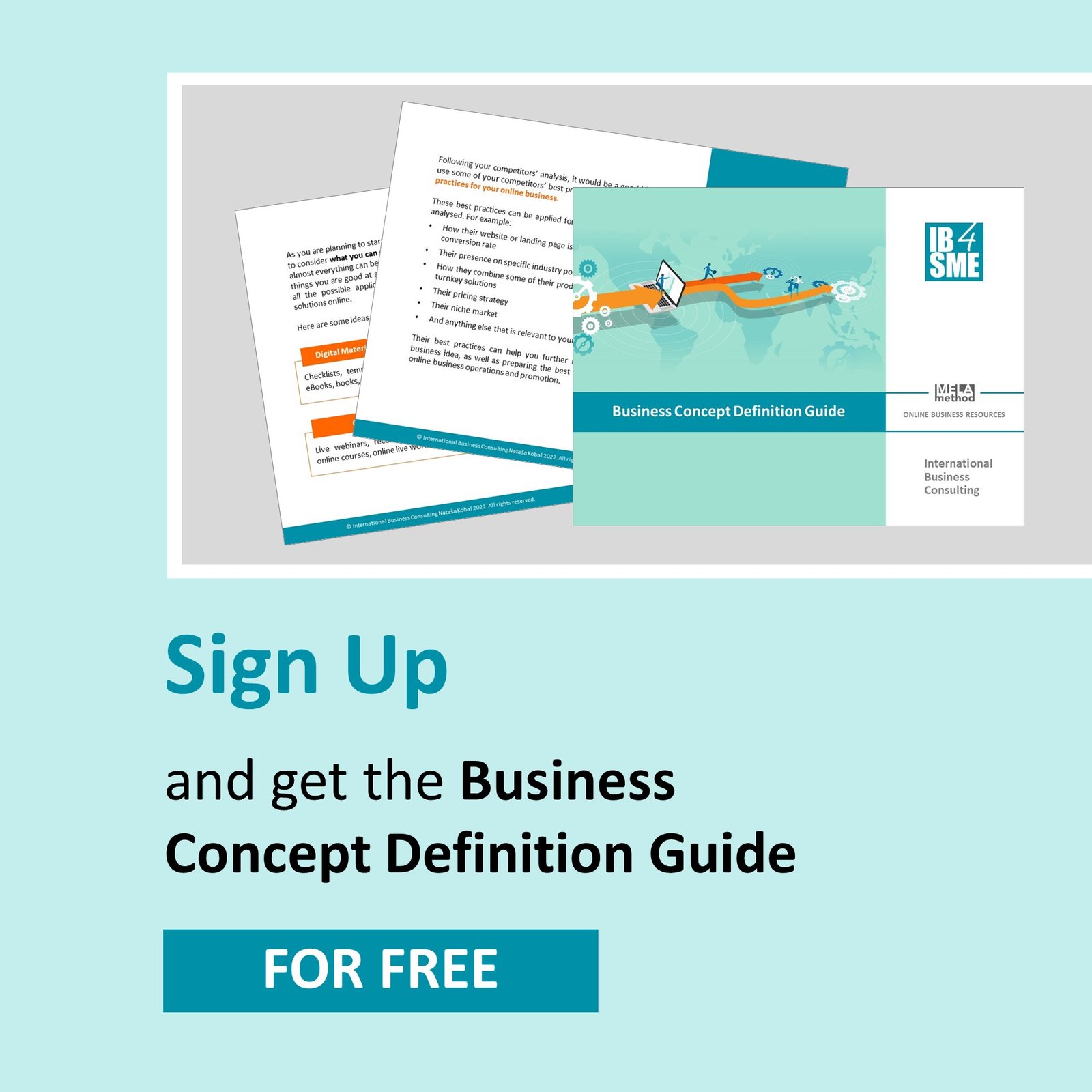 IB4SME Sign Up - Business Concept Definition Guide Free